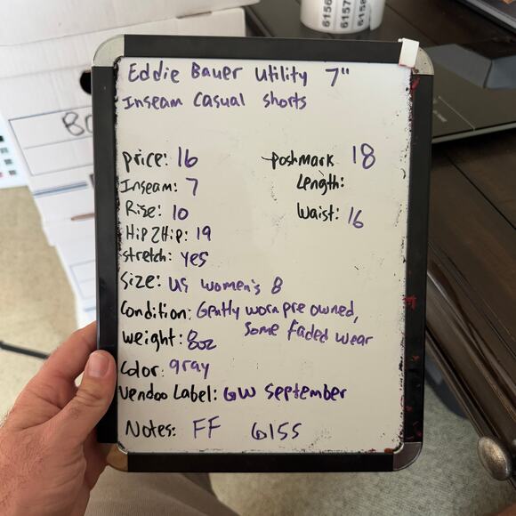 Eddie Bauer Utility 7" Inseam Casual Shorts US Women's 8 - Picture 5 of 5